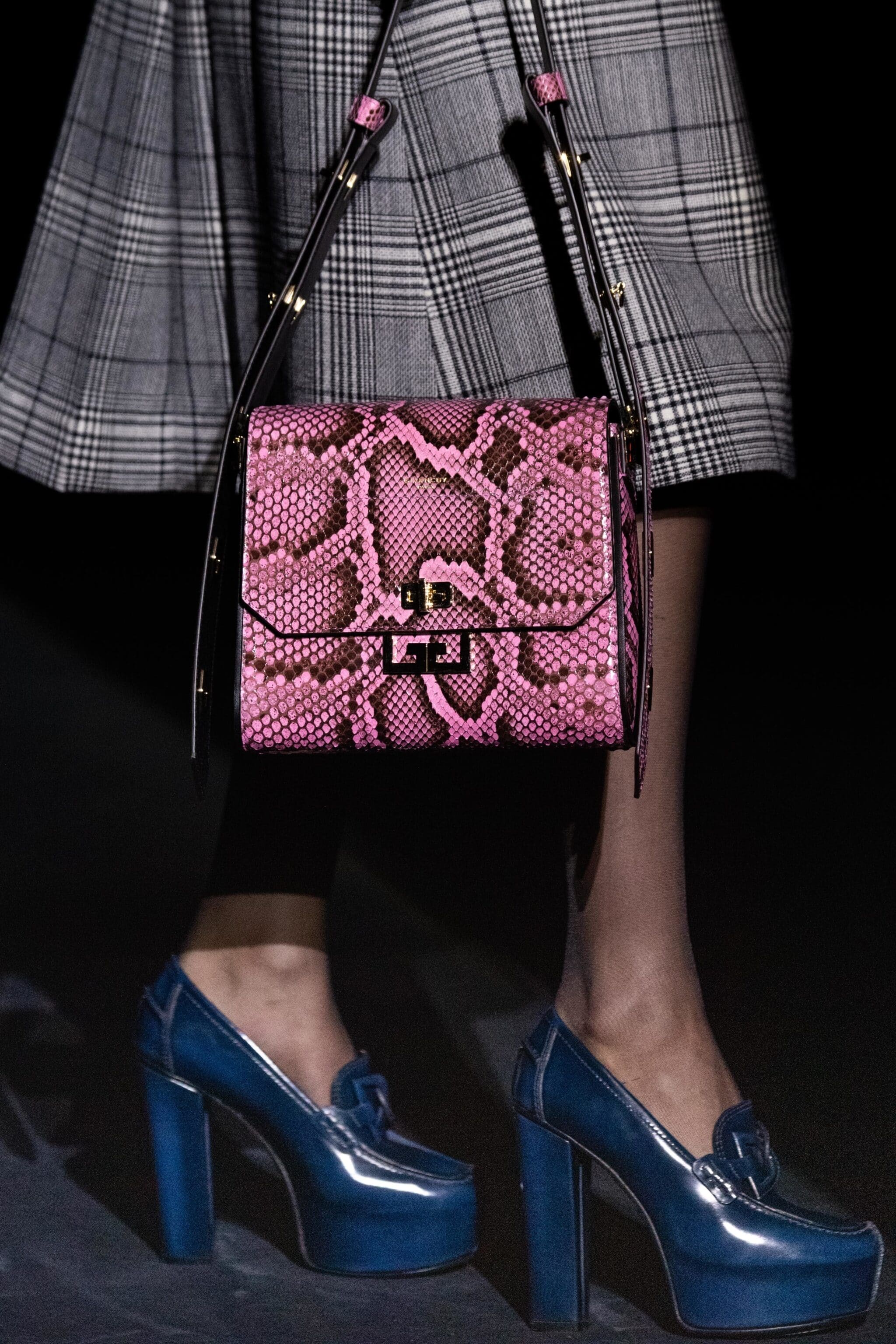 Givenchy Pink Python Flap Bag - Fall 2019
