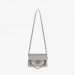 Givenchy Silver Leather/Suede Small GV3 Bag