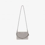 Givenchy Silver Metal Leather/Suede Cross3 Bag