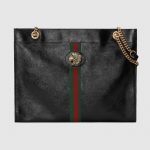 Gucci Black Rajah Large Tote Bag