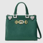 Gucci Green Zumi Small Top Handle Bag