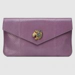 Gucci Purple Python Rajah Clutch Bag