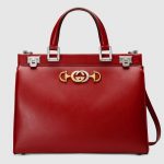 Gucci Red Zumi Medium Top Handle Bag