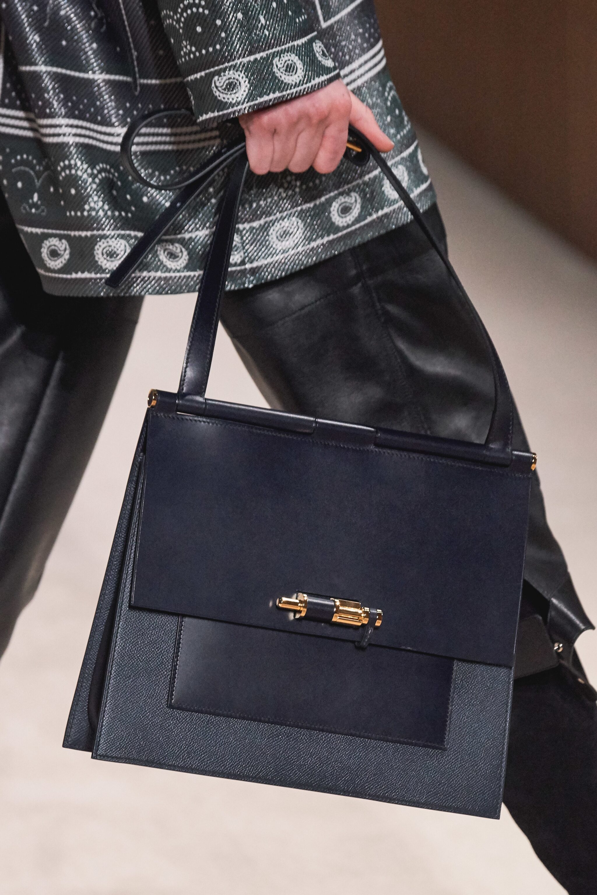 Hermès Black Mini Halzan  Street style bags, Hermes, Fashion