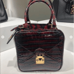 Louis Vuitton Burgundy Crocodile Square Bag