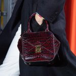 Louis Vuitton Burgundy Crocodile Top Handle Bag - Fall 2019