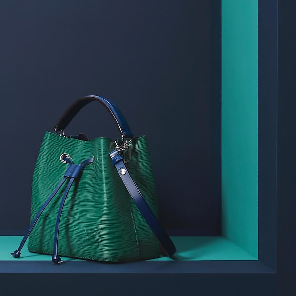 Louis Vuitton Emerald Green Indigo Epi NeoNoe BB Bag 1