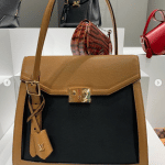 Louis Vuitton Khaki/Black Arch Top Handle Bag