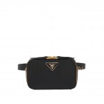 Prada Black Odette Saffiano Belt Bag