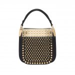 Prada Black/Gold Studded Margit Small Bag