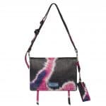 Prada Black/Pink Tie-Dye Print Etiquette Shoulder Bag