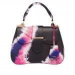 Prada Black/Pink Tie-Dye Print Sidonie Top Handle Bag