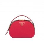 Prada Red Odette Saffiano Leather Bag