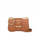 Prada Tan Sidonie Chain Shoulder Bag