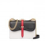 Prada White/Black Belle Shoulder Bag