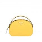Prada Yellow Odette Saffiano Leather Bag