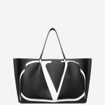 Valentino Black V Go Logo Escape Large Shopper Bag
