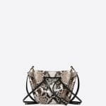 Valentino Natural Python Skin Go Logo Medium Bucket Bag