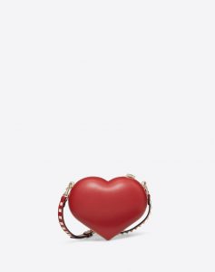 Valentino Red Heart Clutch Bag