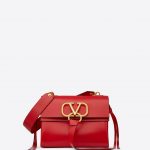 Valentino Red V-Ring Small Flap Shoulder Bag