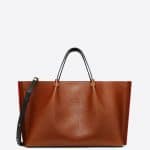 Valentino Tan Go Logo Escape Medium Shopper Bag