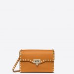 Valentino Tan Rockstud Small Crossbody Bag