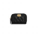 Chanel Black Boy Chanel Zipped Coin Purse