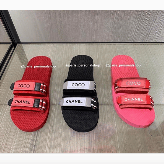 rubber chanel slides