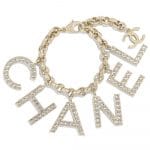 Chanel Gold/Crystal Metal and Strass Bracelet