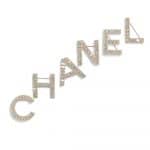 Chanel Gold/Crystal Metal and Strass Brooch