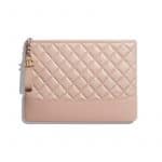 Chanel Light Pink Aged Calfskin Pouch