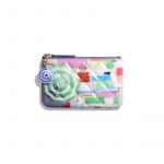 Chanel Multicolor Printed Patent Calfskin Classic Small Pouch