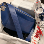 Chanel Pharrell Blue Belt Bag and Graffiti Sneakers