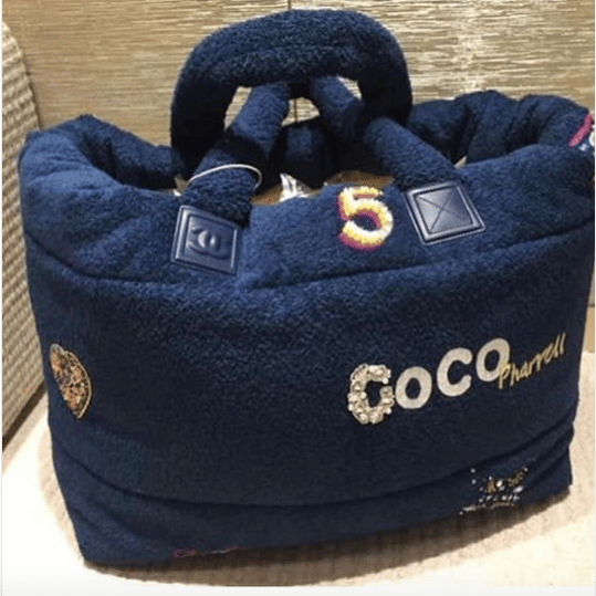 Chanel Marine Pharrell Slipper Navy Terry Cloth