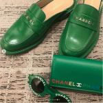 Chanel Pharrell Green Moccasins : Wallet and Sunglasses
