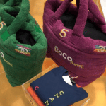 Chanel Pharrell Purple and Green Terrycloth Shopping Bags
