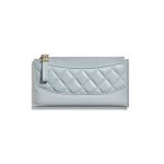 Chanel Sky Blue Aged Calfskin Pouch