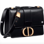 Dior Black 30 Montaigne Flap Bag