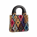 Dior Black/Multicolor Embellished Lady Dior Bag