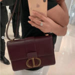 Dior Burgundy 30 Montaigne Flap Bag 3