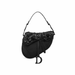 Dior Floral Embellished Saddle Bag
