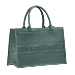Dior Gray Leather Book Tote Bag