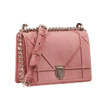 Dior Pink Suede Diorama Bag