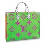 Louis Vuitton Green/Pink/Lilac/Orange Onthego Tote Bag 1