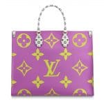 Louis Vuitton Green/Pink/Lilac/Orange Onthego Tote Bag 2