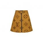 Louis Vuitton Monogram Giant Print Skirt