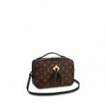 Louis Vuitton Noir Monogram Canvas Saintonge Bag