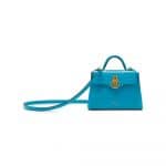 Mulberry Azure Croc Print Micro Seaton Bag