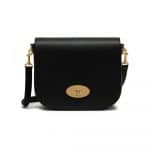 Mulberry Black Small Classic Grain Small Darley Satchel Bag