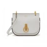 Mulberry White Small Classic Grain Small Amberley Satchel Bag